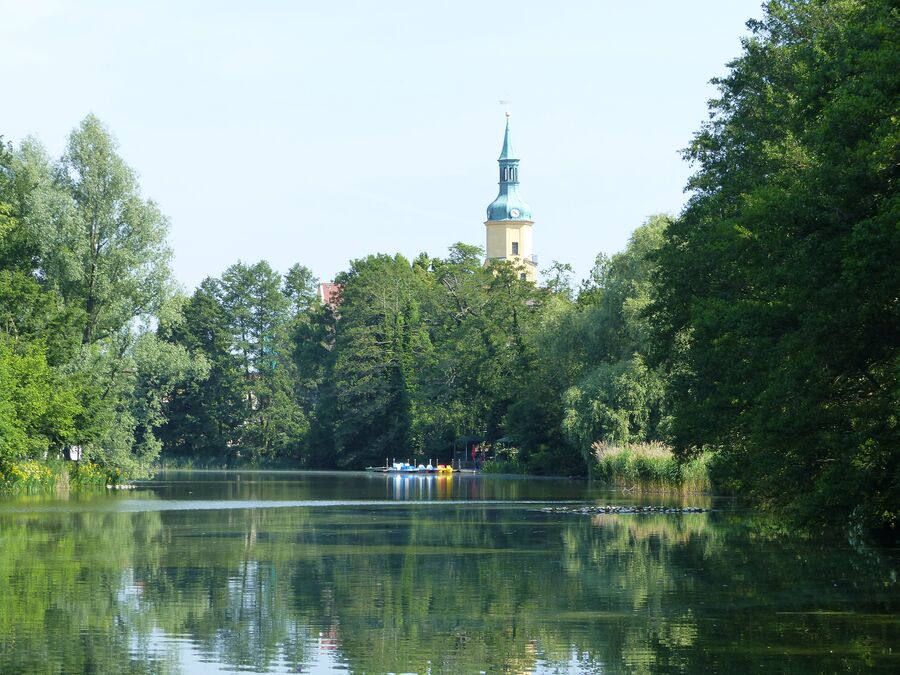 kleiner Teich im Schlosspark Pulsnitz