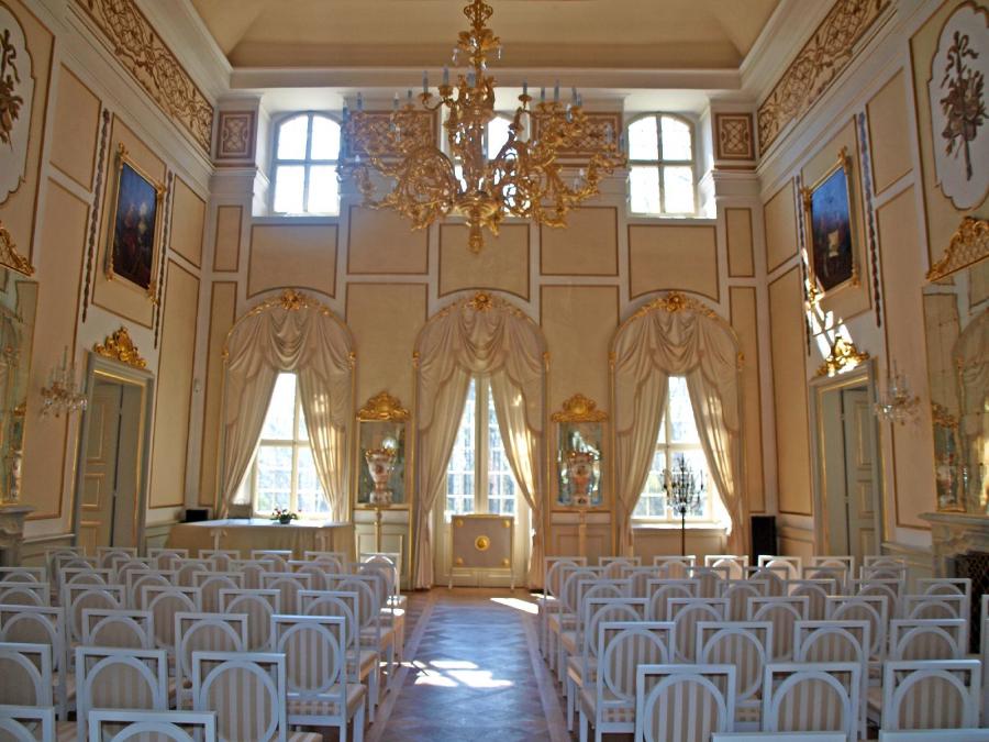 Spiegelsaal im Barockschloss Rammenau